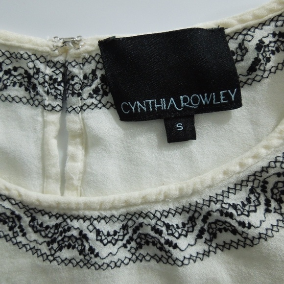 Cynthia Rowley Intricate Thread Pattern Tank Top - Picture 5 of 5